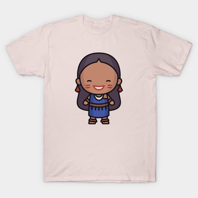 Cute Traditional Ecuadorian Girl T-Shirt by SLAG_Creative